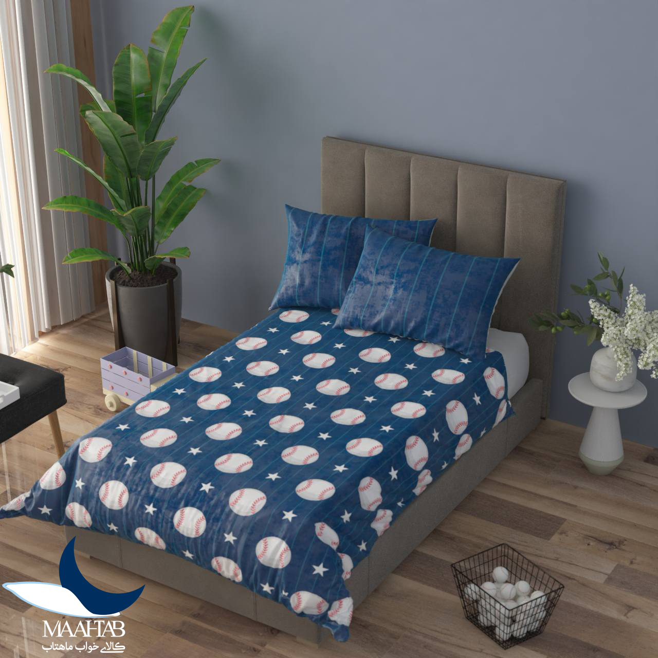 تصویر اصلی محصول روتختی کلاسیک اکو یکنفره  4 تکه ملحفه 90