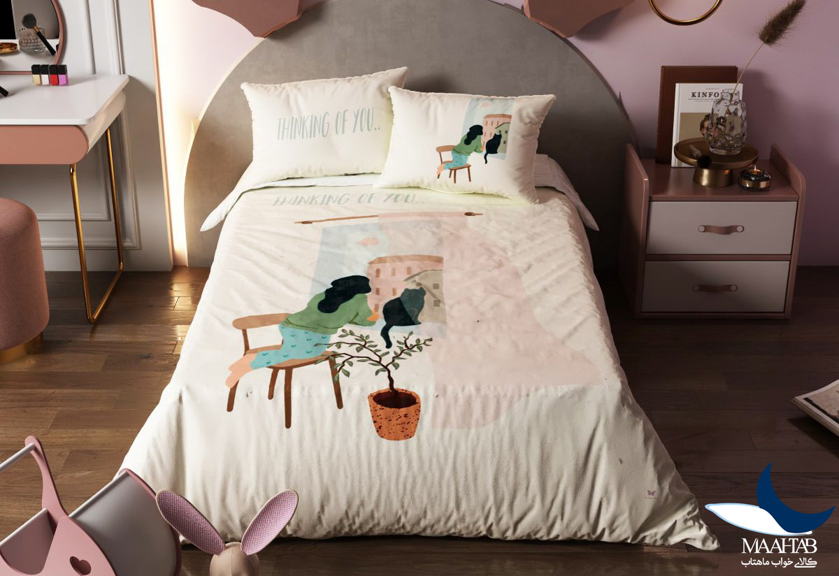 تصویر محصول روتختی کلاسیک اکو یکنفره  4 تکه ملحفه 90